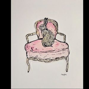 Watercolor and ink art print 8.5x11in signed and numbered